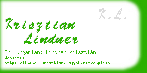 krisztian lindner business card