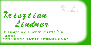 krisztian lindner business card